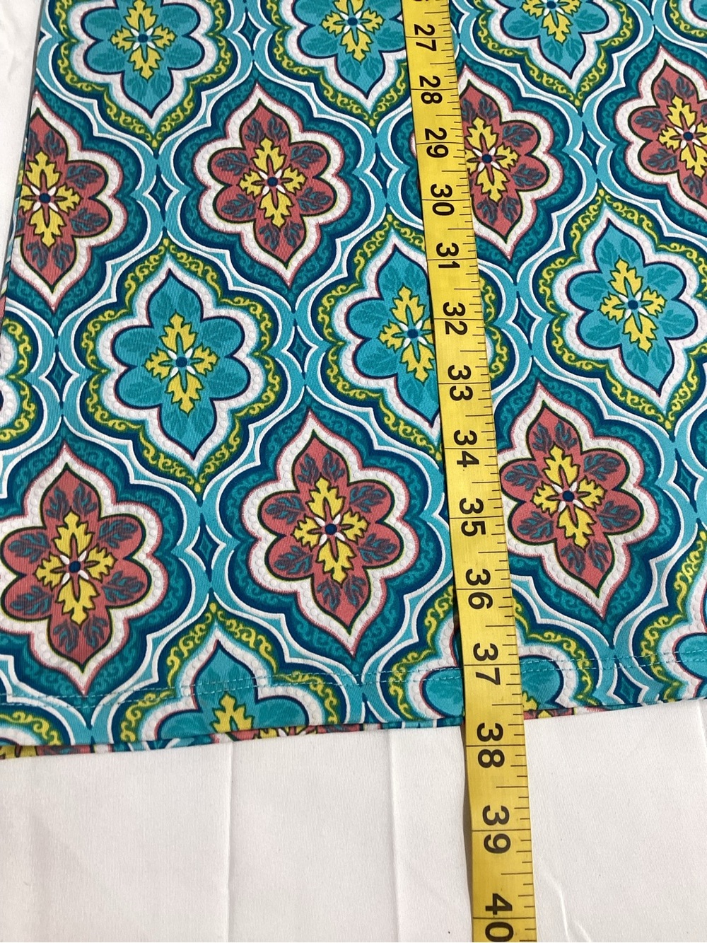 Ruby Rd. Turquoise Floral Geometric Mini Dress - Picture 7 of 8